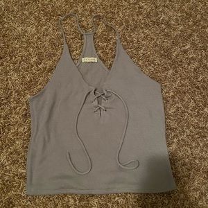 PacSun Lavender Tie Front Tank